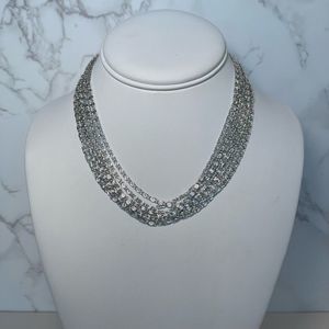 Vintage Celebrity NY Multi strand silver tone chain